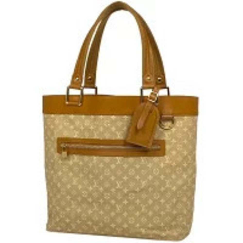 Louis Vuitton Lucille Handbag Tote Bag Monogram Beige